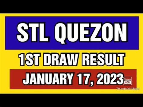 STL Quezon Results January 2023 .